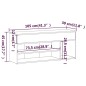 vidaXL Schuhbank Grau Sonoma 105x30x45 cm Holzwerkstoff vidaXL Schuhbank Grau Sonoma 105x30x45 cm Holzwerkstoff