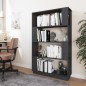 vidaXL Bücherregal/Raumteiler Grau 80x25x132 cm Massivholz Kiefer vidaXL Bücherregal/Raumteiler Grau 80x25x132 cm Massivholz Kiefer