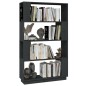 vidaXL Bücherregal/Raumteiler Grau 80x25x132 cm Massivholz Kiefer vidaXL Bücherregal/Raumteiler Grau 80x25x132 cm Massivholz Kiefer