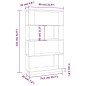 vidaXL Bücherregal/Raumteiler Grau 80x25x132 cm Massivholz Kiefer vidaXL Bücherregal/Raumteiler Grau 80x25x132 cm Massivholz Kiefer