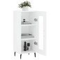 vidaXL Sideboard Weiß 34,5x34x90 cm Holzwerkstoff vidaXL Sideboard Weiß 34,5x34x90 cm Holzwerkstoff