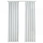 vidaXL Verdunkelungsvorhänge mit Haken 2 Stk. Grauweiß 140x245 cm vidaXL Verdunkelungsvorhänge mit Haken 2 Stk. Grauweiß 140x245 cm