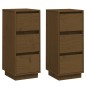 vidaXL Sideboards 2 Stk. Honigbraun 32x34x75 cm Massivholz Kiefer vidaXL Sideboards 2 Stk. Honigbraun 32x34x75 cm Massivholz Kiefer