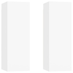 vidaXL TV-Schränke 2 Stk. Weiß 30,5x30x90 cm Holzwerkstoff