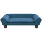 Hundebett Blau 70x48x22 cm Samt Hundebett Blau 70x48x22 cm Samt