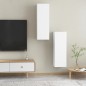 vidaXL TV-Schränke 2 Stk. Weiß 30,5x30x90 cm Holzwerkstoff vidaXL TV-Schränke 2 Stk. Weiß 30,5x30x90 cm Holzwerkstoff