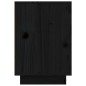vidaXL Nachttisch Schwarz 50x34x50 cm Massivholz Kiefer vidaXL Nachttisch Schwarz 50x34x50 cm Massivholz Kiefer