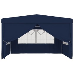 vidaXL Profi-Partyzelt mit Seitenwänden 4×4 m Blau 90 g/m²