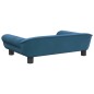 Hundebett Blau 70x48x22 cm Samt Hundebett Blau 70x48x22 cm Samt