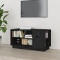 vidaXL TV-Schrank Schwarz 80x35x40,5 cm Massivholz Kiefer vidaXL TV-Schrank Schwarz 80x35x40,5 cm Massivholz Kiefer