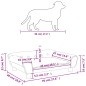 Hundebett Blau 70x48x22 cm Samt Hundebett Blau 70x48x22 cm Samt