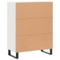 vidaXL Sideboard Weiß 69,5x34x90 cm Holzwerkstoff vidaXL Sideboard Weiß 69,5x34x90 cm Holzwerkstoff