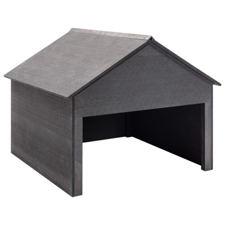 vidaXL Rasenmäher Garage Grau 80x80x70 cm WPC 