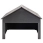 vidaXL Rasenmäher Garage Grau 80x80x70 cm WPC vidaXL Rasenmäher Garage Grau 80x80x70 cm WPC
