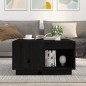vidaXL Couchtisch Schwarz 60x61x32,5 cm Massivholz Kiefer vidaXL Couchtisch Schwarz 60x61x32,5 cm Massivholz Kiefer