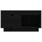 vidaXL Couchtisch Schwarz 60x61x32,5 cm Massivholz Kiefer vidaXL Couchtisch Schwarz 60x61x32,5 cm Massivholz Kiefer