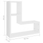 vidaXL Wandregale 2 Stk. Weiß 50x15x50 cm Holzwerkstoff vidaXL Wandregale 2 Stk. Weiß 50x15x50 cm Holzwerkstoff