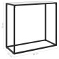 vidaXL Konsolentisch Weiß 80x35x75 cm Hartglas vidaXL Konsolentisch Weiß 80x35x75 cm Hartglas