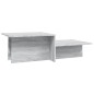 vidaXL Couchtisch Grau Sonoma 111,5x50x33 cm Holzwerkstoff vidaXL Couchtisch Grau Sonoma 111,5x50x33 cm Holzwerkstoff