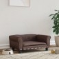 Hundebett Braun 70x45x30 cm Kunstleder Hundebett Braun 70x45x30 cm Kunstleder