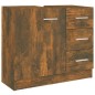 vidaXL Waschbeckenschrank Räuchereiche 63x30x54 cm Holzwerkstoff vidaXL Waschbeckenschrank Räuchereiche 63x30x54 cm Holzwerkstoff