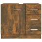 vidaXL Waschbeckenschrank Räuchereiche 63x30x54 cm Holzwerkstoff vidaXL Waschbeckenschrank Räuchereiche 63x30x54 cm Holzwerkstoff