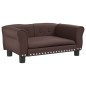Hundebett Braun 70x45x30 cm Kunstleder Hundebett Braun 70x45x30 cm Kunstleder