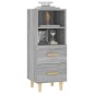 vidaXL Sideboard Grau Sonoma 34,5x34x90 cm Holzwerkstoff vidaXL Sideboard Grau Sonoma 34,5x34x90 cm Holzwerkstoff