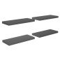 vidaXL Schwebende Wandregale 4 Stk. Hochglanz-Grau 60x23,5x3,8cm MDF vidaXL Schwebende Wandregale 4 Stk. Hochglanz-Grau 60x23,5x3,8cm MDF