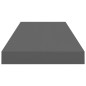 vidaXL Schwebende Wandregale 4 Stk. Hochglanz-Grau 60x23,5x3,8cm MDF vidaXL Schwebende Wandregale 4 Stk. Hochglanz-Grau 60x23,5x3,8cm MDF