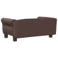 Hundebett Braun 70x45x30 cm Kunstleder Hundebett Braun 70x45x30 cm Kunstleder