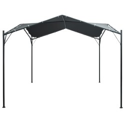 vidaXL Pavilion Partyzelt Überdachung 3x3 m Stahl Anthrazit