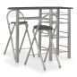 vidaXL 3-tlg. Bar-Set mit Regalen Holz und Stahl Schwarz vidaXL 3-tlg. Bar-Set mit Regalen Holz und Stahl Schwarz