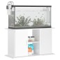 vidaXL Aquariumständer Hochglanz-Weiß 101x41x58 cm Holzwerkstoff vidaXL Aquariumständer Hochglanz-Weiß 101x41x58 cm Holzwerkstoff