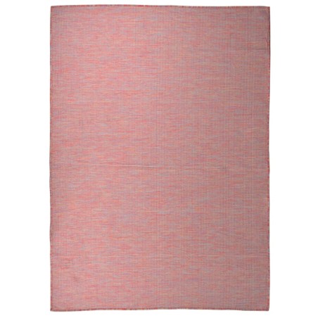 vidaXL Outdoor-Teppich Flachgewebe 200x280 cm Rot