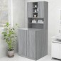 vidaXL Waschmaschinenschrank Grau Sonoma 70,5x25,5x90 cm vidaXL Waschmaschinenschrank Grau Sonoma 70,5x25,5x90 cm