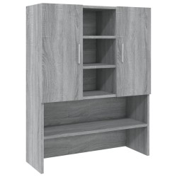 vidaXL Waschmaschinenschrank Grau Sonoma 70,5x25,5x90 cm