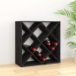 vidaXL Weinregal Schwarz 62x25x62 cm Massivholz Kiefer vidaXL Weinregal Schwarz 62x25x62 cm Massivholz Kiefer