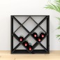 vidaXL Weinregal Schwarz 62x25x62 cm Massivholz Kiefer vidaXL Weinregal Schwarz 62x25x62 cm Massivholz Kiefer