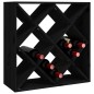 vidaXL Weinregal Schwarz 62x25x62 cm Massivholz Kiefer vidaXL Weinregal Schwarz 62x25x62 cm Massivholz Kiefer