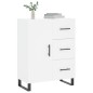 vidaXL Sideboard Weiß 69,5x34x90 cm Holzwerkstoff vidaXL Sideboard Weiß 69,5x34x90 cm Holzwerkstoff