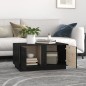 vidaXL Couchtisch Schwarz 80x50x40 cm Massivholz Kiefer vidaXL Couchtisch Schwarz 80x50x40 cm Massivholz Kiefer