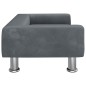 Hundebett Dunkelgrau 70x45x26,5 cm Samt Hundebett Dunkelgrau 70x45x26,5 cm Samt