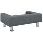 Hundebett Dunkelgrau 70x45x26,5 cm Samt Hundebett Dunkelgrau 70x45x26,5 cm Samt