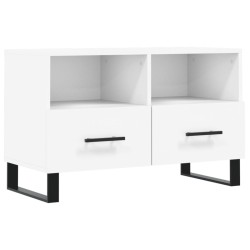 vidaXL TV-Schrank Weiß 80x36x50 cm Holzwerkstoff