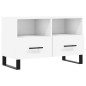 vidaXL TV-Schrank Weiß 80x36x50 cm Holzwerkstoff vidaXL TV-Schrank Weiß 80x36x50 cm Holzwerkstoff