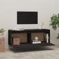vidaXL Wandschrank Schwarz 100x30x35 cm Massivholz Kiefer vidaXL Wandschrank Schwarz 100x30x35 cm Massivholz Kiefer