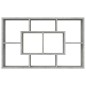 vidaXL Wandregal Betongrau 85x16x52,5 cm Holzwerkstoff vidaXL Wandregal Betongrau 85x16x52,5 cm Holzwerkstoff