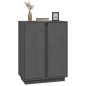 vidaXL Sideboard Grau 60x35x80 cm Massivholz Kiefer vidaXL Sideboard Grau 60x35x80 cm Massivholz Kiefer