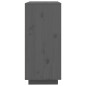 vidaXL Sideboard Grau 60x35x80 cm Massivholz Kiefer vidaXL Sideboard Grau 60x35x80 cm Massivholz Kiefer